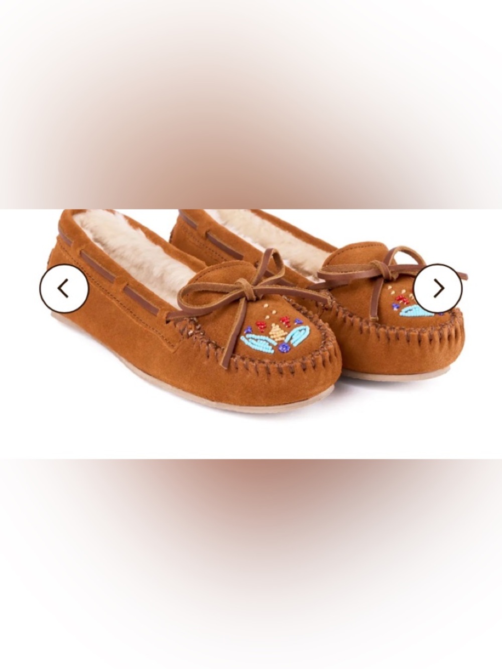 Minnetonka - Women's Thunderbird Animikii Softsole Moccasins SUEDE  NWOT
